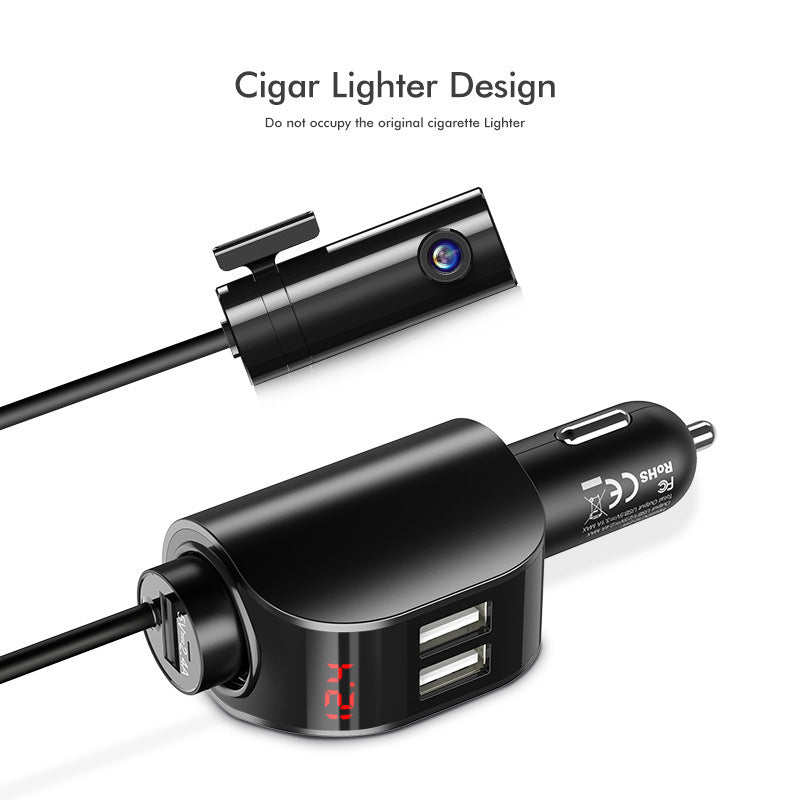 One For Two Cigarette Lighter Dual USB For Apple Car Charger