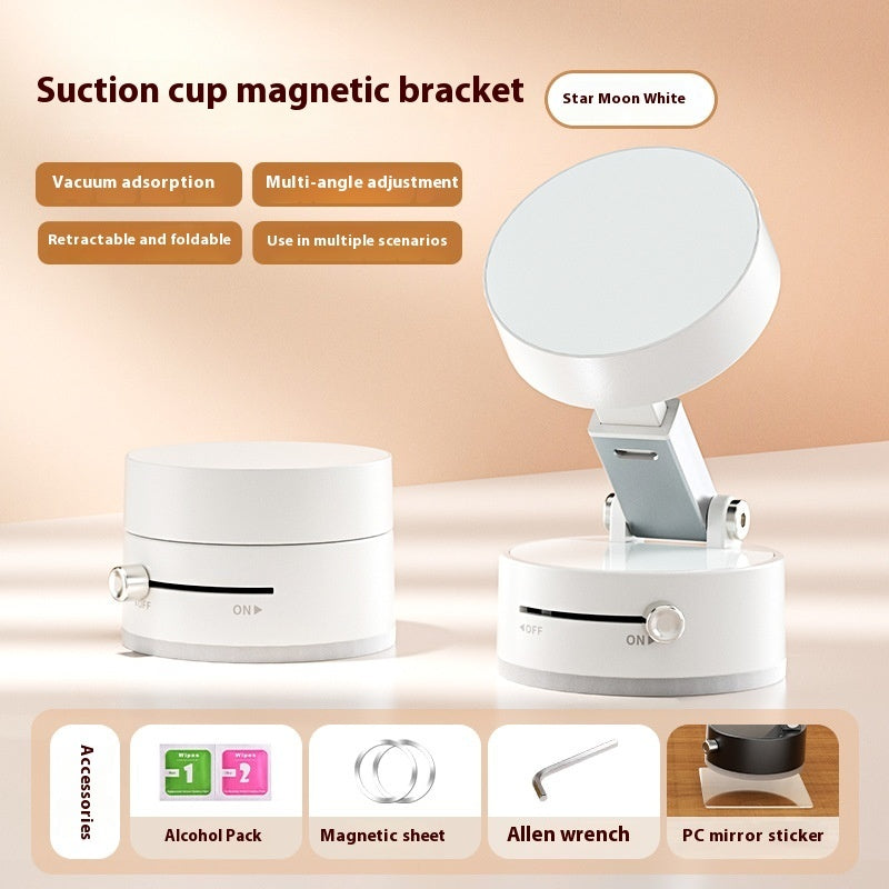 Vacuum Magnetic Phone Holder for Car, Foldable & Adjustable